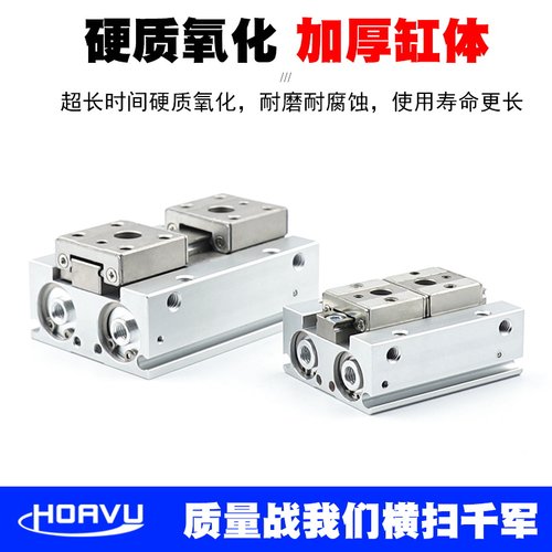 薄型气爪SMC型MHF2-8D 12D 16D 20D D1 D2DR滑台手指气缸导轨滑爪 - 图1
