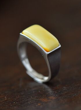 男女款S925纯银DIY镶嵌戒指空托