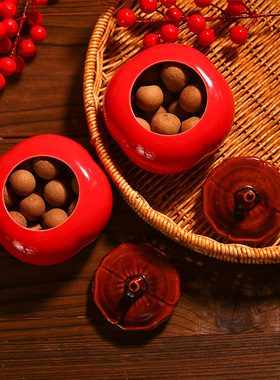 乔迁之喜新居布置装饰客厅柿柿如意柿子陶瓷摆件搬家桌面仪式用品