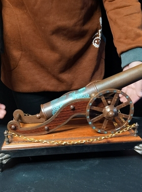 纯铜镇宅神炮工艺品摆件