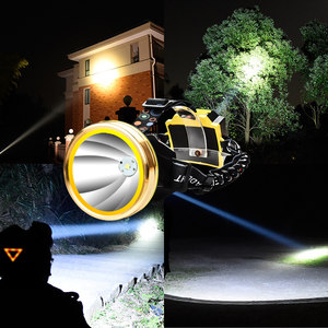 银诺头灯强光充电超亮头戴式手电筒远射3000米LED锂电户外矿灯