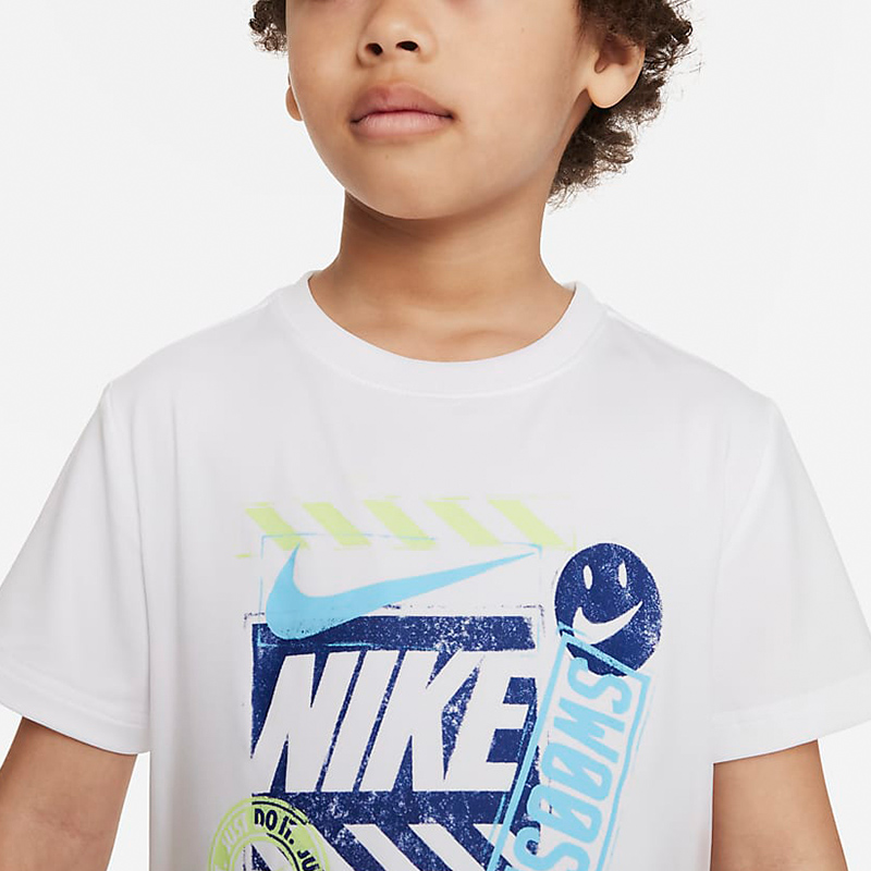 Nike耐克男女幼童T恤短裤套装2023年夏新款休闲运动短袖FQ0541
