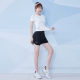 Тонкий комплект, спортивный костюм для спортзала, одежда для йоги для тренировок, для бега, популярно в интернете, короткий рукав, свободный крой