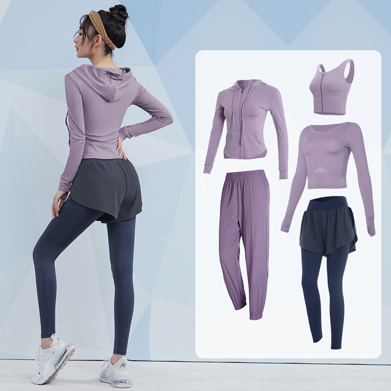 专业瑜伽服秋冬跑步长袖新款训练服 vansydical范斯蒂克健身衣