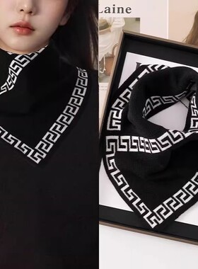儿童围巾纯棉婴儿三角巾春秋薄款冬季防风保暖宝宝小围脖男孩女童