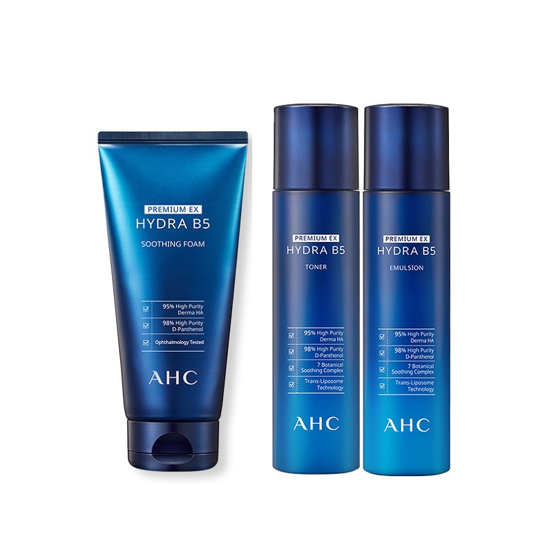ahc韩国爱和纯b5玻尿酸水乳洗面奶 dajiamai海外面部护理套装