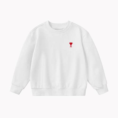 官方Ami srtp儿童卫衣2026年春秋季新款男女童长袖宽松亲子装上衣 - 图2