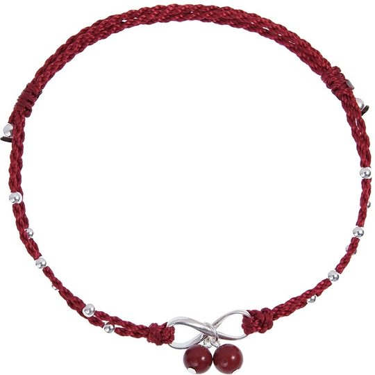 朱砂脚链女孩红绳手工编织本命年好运平安脚绳本命年韩版简约个性