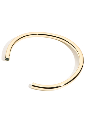 Missure镀金镶孔雀石时尚女手镯