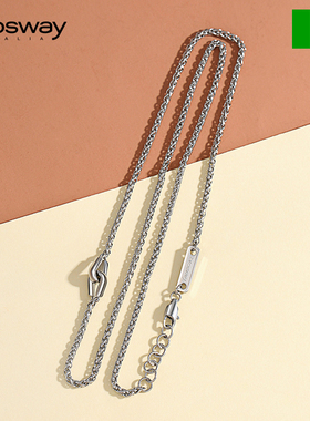 brosway欧美时尚连接之约钛钢项链男士小众高级感生日礼物送男友