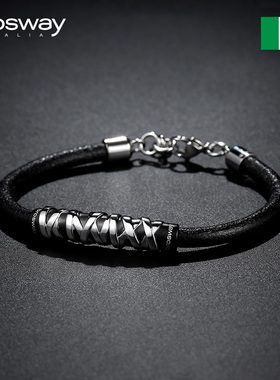 brosway钛钢经典复古风元素手链