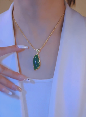 美人腰玉石气质时尚项链女