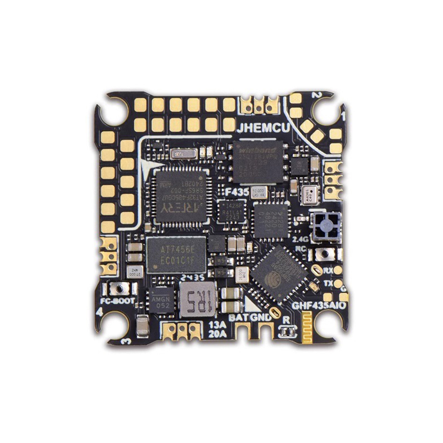 JHEMCU津航F435AIO V2飞控20A电调穿越机F4飞控2-4S内置ELRS 2.4G - 图3