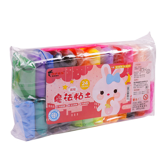 24-color handmade clay toy set crystal 12-color clay