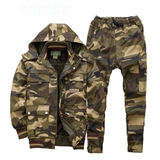 Утепленный хлопковый износостойкий комбинезон, эластичная камуфляжная униформа, увеличенная толщина