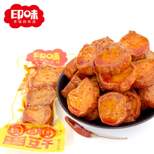 印味圆圆圆豆干香辣味豆制品办公休闲豆类小吃零食品整袋散装 - 图2