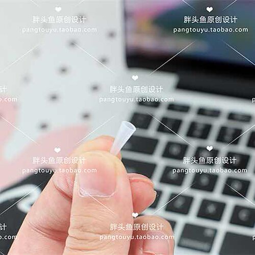 隐形眼镜镊子套硅胶套夹子头套防滑替换套保护套镊子配件一个价哦 - 图0
