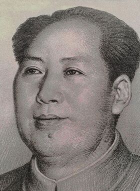 素描毛像红色怀旧收藏宣传画刺绣织锦画客厅装饰画90*60cm