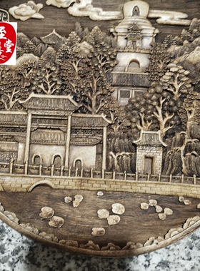 北京北海公园盘子客厅桌面摆件