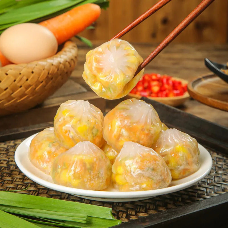 JJS荞麦薄皮素包韭菜鸡蛋粉丝素馅小笼包速食早餐半成品包子,淘宝优惠券,粉丝福利购,淘宝优惠卷