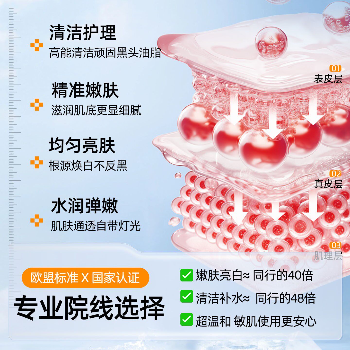 小气泡美容仪器美容院专用面部清洁毛孔吸黑头注氧导入氢氧大气泡