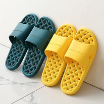 Cool Slippers Women Summer Indoor Bathroom Anti-Slip Home Soft Bottom Speed Dry Bath Leaky Lovers Home Slippers Men Summer