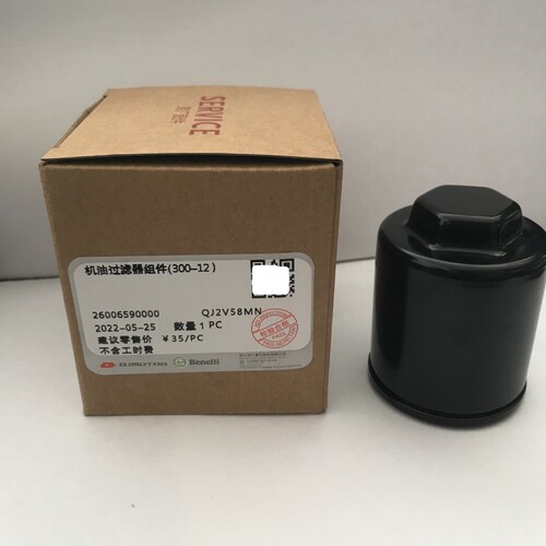 适用钱江闪300机油滤芯原装机油格闪350机滤QJMOTOR原厂滤清QJ350-图1