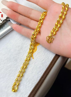 金店同款沙金项链男士新中式