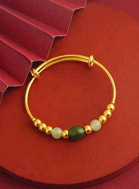 越南沙金玛瑙转运手镯