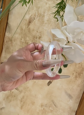 天然高冰白水晶手镯女款