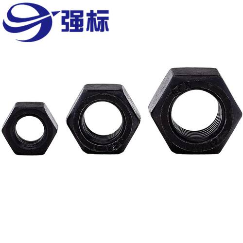 12.9级/8.8级螺母高强度六角螺母发黑螺母六角螺帽M6---M36 - 图3