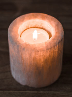 矿石烛台石膏矿石浪漫香薰烛台样板间酒吧西餐厅民宿氛围灯烛台