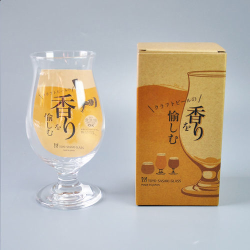日本进口东洋佐佐木啤酒杯纯麦玻璃杯郁金香杯精酿大麦杯IPA酒杯 - 图2