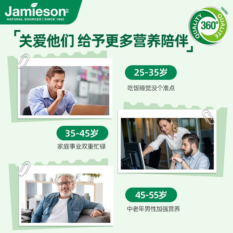 jamieson健美生多种复合维生素男士多维矿物质90粒综合维生素-图2