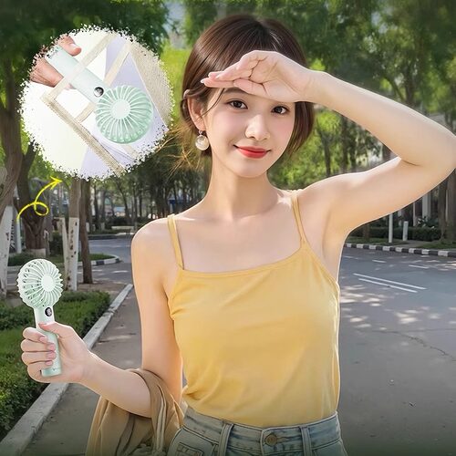 【3C认证可上飞机】公牛手持小风扇usb便携式小型随身降温神器学生静音可爱迷你宿舍办公室长续航桌面大风力 - 图1