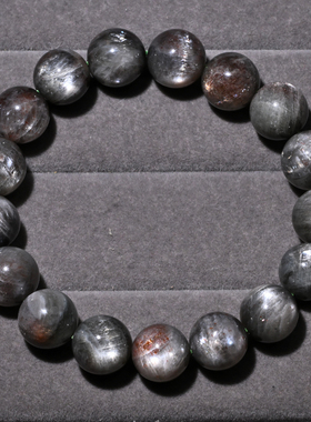 天然绿体星辉骨干长石单圈手链女