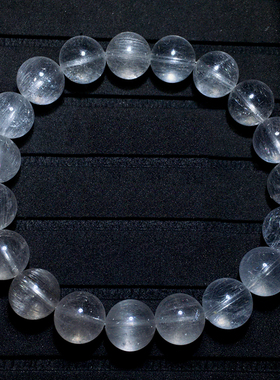 天然灰白兔毛手链送礼物饰品情侣