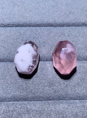 天然雪花幽灵吊坠配饰粉嫩色幽灵