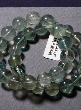 天然绿体阿鲁沙共生太阳石手链女