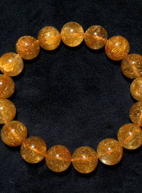 天然顺发铜发晶手链送礼物情侣款