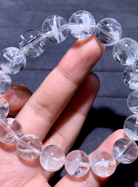 天然白雪花幽灵单圈手链饰品礼物