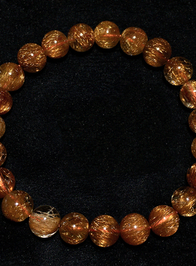 天然顺发铜发晶手链饰品礼物情侣