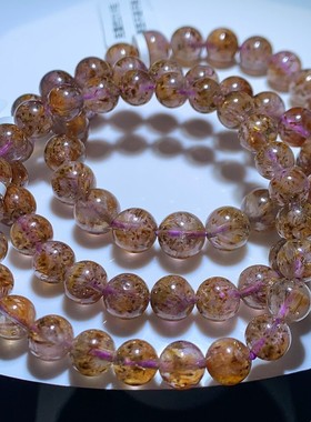 天然金钛极光23金钛发晶手链男女