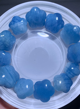 天然海蓝宝星星吊坠绿柱石水晶女