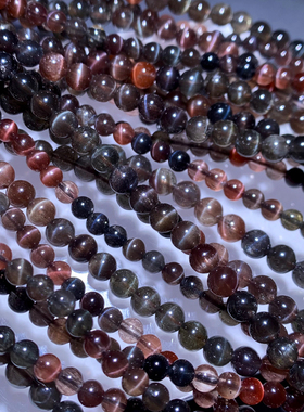 天然猫眼方柱石手链饰品送礼情侣