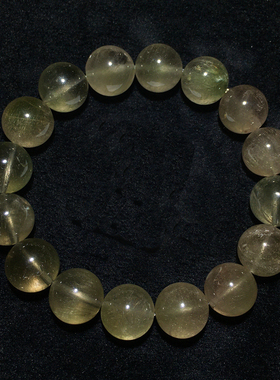 天然顺发巴西绿发晶单圈手链水晶