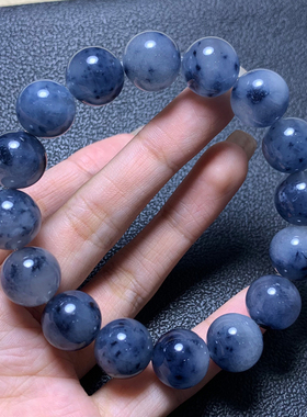 天然蓝兔毛手链情侣饰品礼物女款