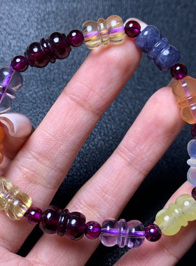 天然多宝葫芦水晶随形手链饰品女