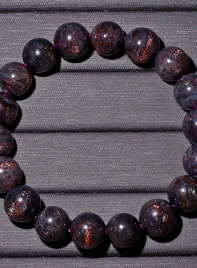 天然血滴堇青石手链送礼物情侣款