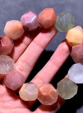 天然兔毛发晶水晶随形手链单圈